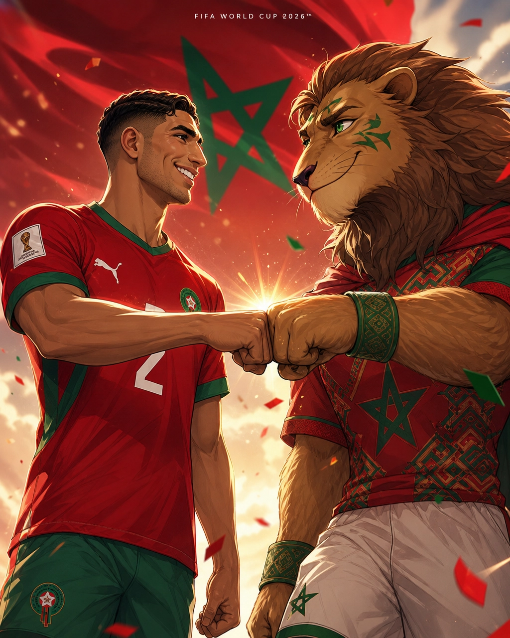 Футболист и маскот FIFA World Cup 2026