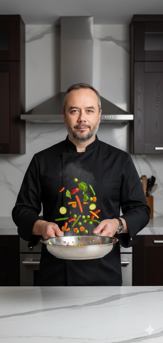 Мастер варки вок на кухне премиум-класса