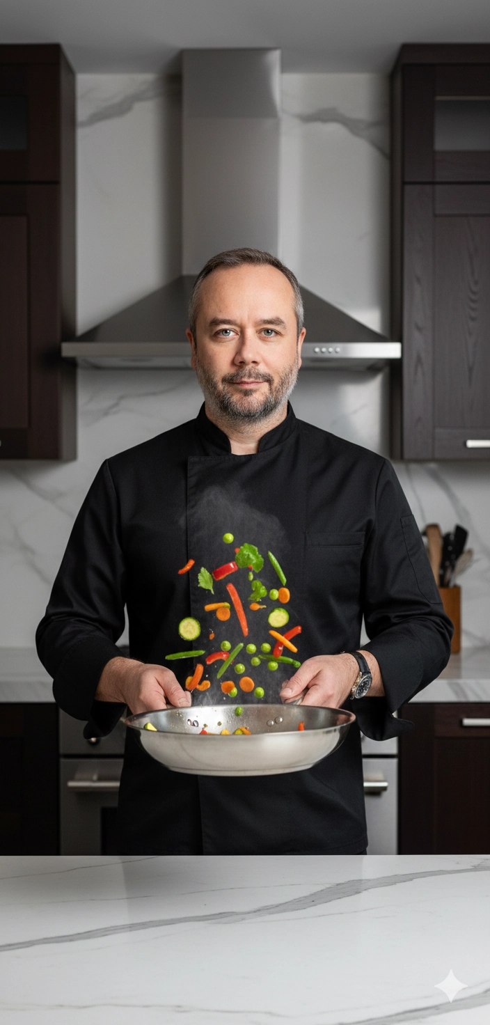 Мастер варки вок на кухне премиум-класса