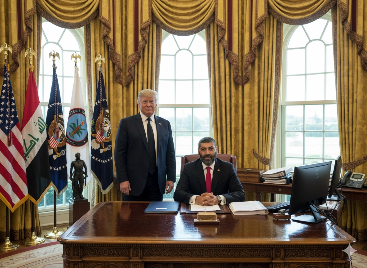 Дональд Трамп и мужчина в Овальном офисе