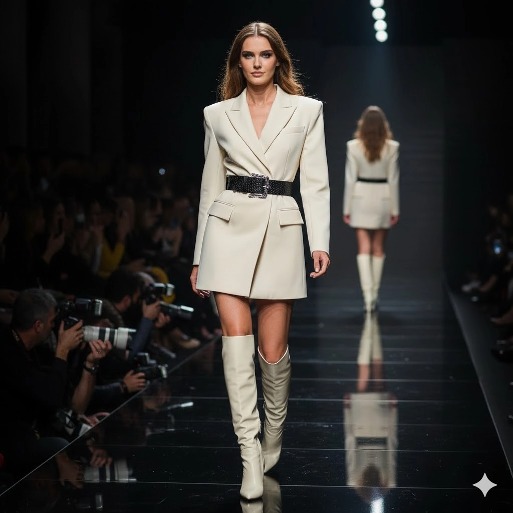 Модель на подиуме в Ready-to-wear