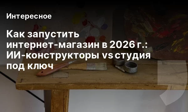 Как запустить интернет‑магазин в 2026 г.: ИИ‑конструкторы vs студия под ключ