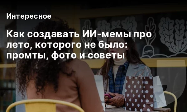 Как создавать ИИ-мемы про лето, которого не было: промты, фото и советы