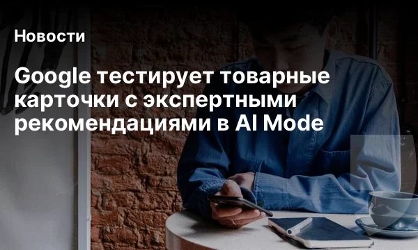 Google тестирует товарные карточки с экспертными рекомендациями в AI Mode