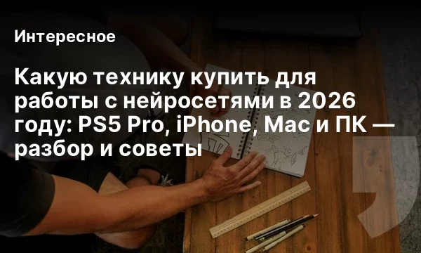 Какую технику купить для работы с нейросетями в 2026 году: PS5 Pro, iPhone, Mac и ПК — разбор и советы Какую технику купить для работы с нейросетями в 2026 году: PS5 Pro, iPhone, Mac и ПК — разбор и советы