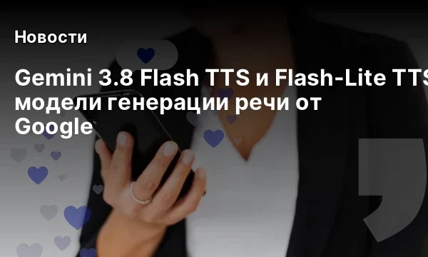 Gemini 3.8 Flash TTS и Flash-Lite TTS: новые модели генерации речи от Google
