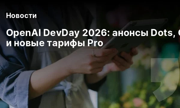 OpenAI DevDay 2026: анонсы Dots, GPT-6.1 Sol и новые тарифы Pro