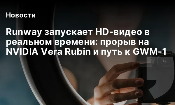 Runway запускает HD-видео в реальном времени: прорыв на NVIDIA Vera Rubin и путь к GWM-1
