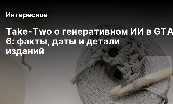 Take-Two о генеративном ИИ в GTA 6: факты, даты и детали изданий