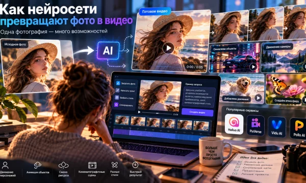Как нейросети превращают фото в видео и почему движение иногда выглядит неестественно Как нейросети превращают фото в видео и почему движение иногда выглядит неестественно