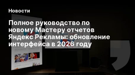 Полное руководство по новому Мастеру отчетов Яндекс Рекламы: обновление интерфейса в 2026 году
