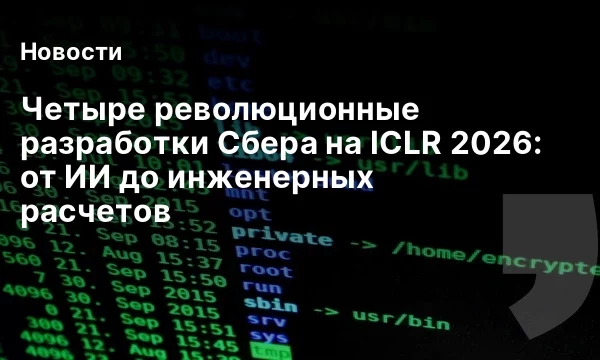Четыре революционные разработки Сбера на ICLR 2026: от ИИ до инженерных расчетов