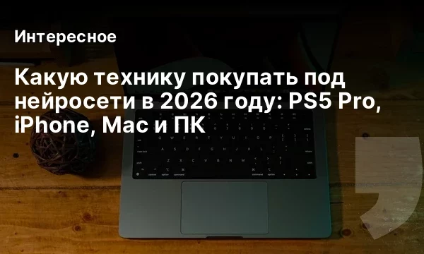 Какую технику покупать под нейросети в 2026 году: PS5 Pro, iPhone, Mac и ПК