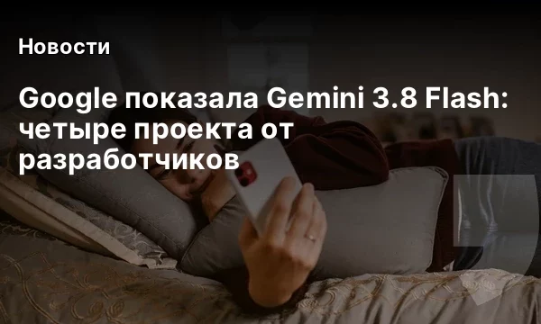 Google показала Gemini 3.8 Flash: четыре проекта от разработчиков Google показала Gemini 3.8 Flash: четыре проекта от разработчиков