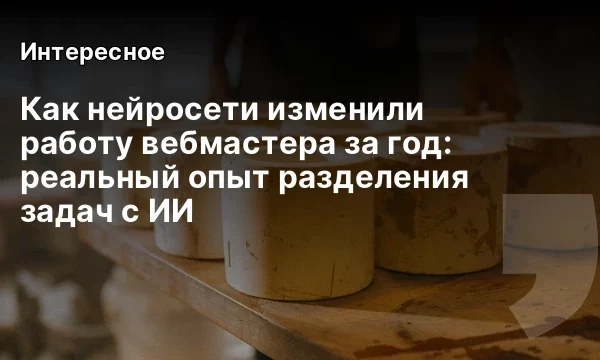 Как нейросети изменили работу вебмастера за год: реальный опыт разделения задач с ИИ Как нейросети изменили работу вебмастера за год: реальный опыт разделения задач с ИИ