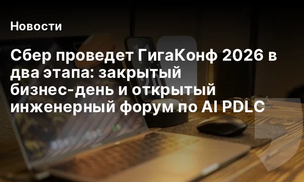 Сбер проведет ГигаКонф 2026 в два этапа: закрытый бизнес-день и открытый инженерный форум по AI PDLC